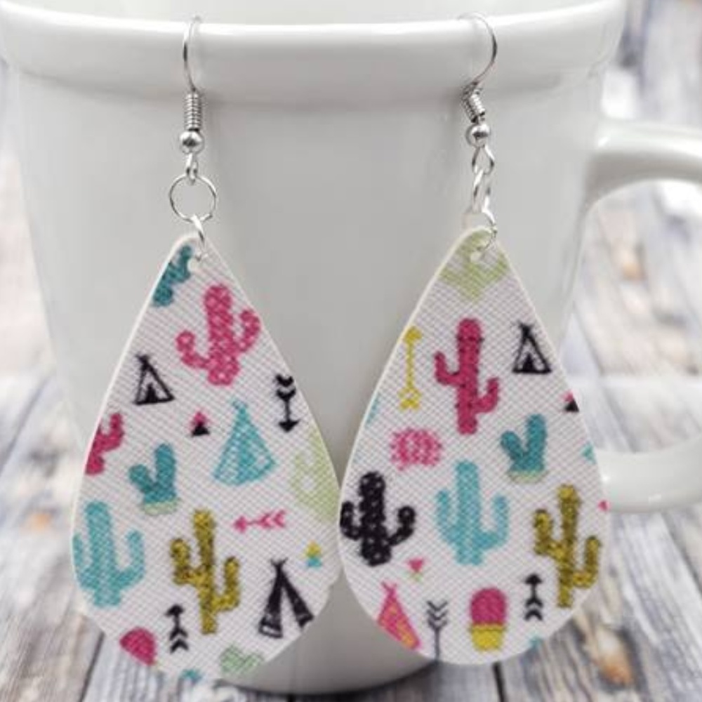2.5" Cactus Earrings